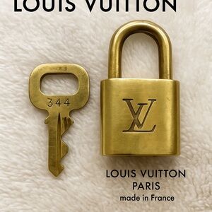 Louis Vuitton Gold Key and Lock Set